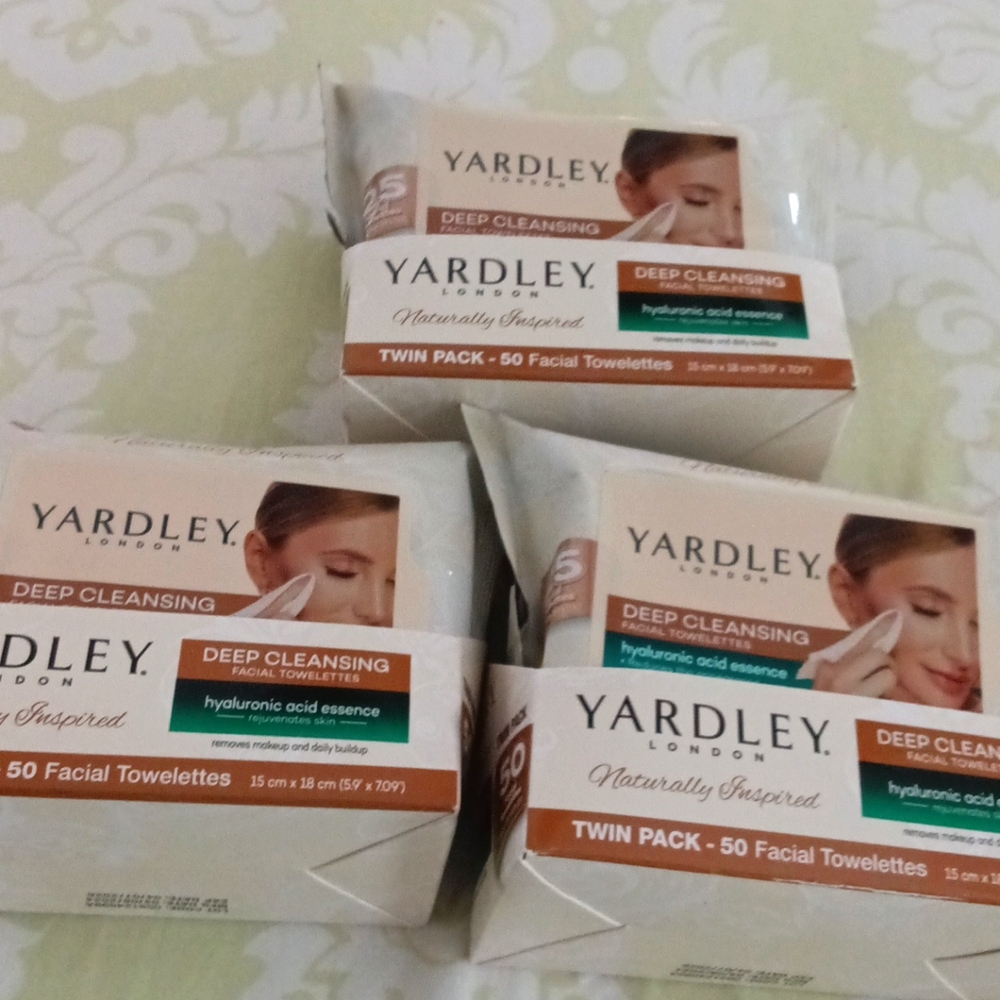 Yardley Deep Cleaning Facial Towletts Lot Of Six 150 Pcs